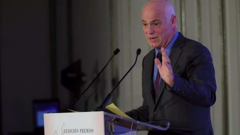 El presidente de la Autoridad Bancaria Europea, José Manuel Campa, recibe el premio 'José Echegaray' de elEconomista el 21 de octubre de 2019. | Jesús Hellín - Europa Press - Archivo ep el presidente de la autoridad bancaria europea jose manuel campa recibe el premio jose echegaray