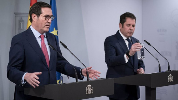 ep el presidente de la ceoe antonio garamendi izda y el presidente de cepyme y vicepresidente de la