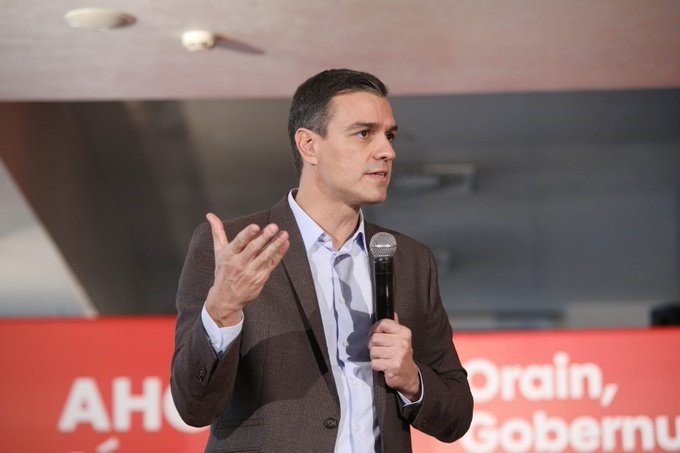 El presidente del Gobierno y secretario general del PSOE, Pedro Sánchez, en un mitin. | PSOE - Archivo ep el presidente del gobierno y secretario general del psoe pedro sanchez en un mitin