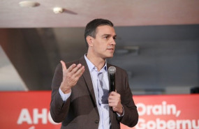 ep el presidente del gobierno y secretario general del psoe pedro sanchez en un mitin