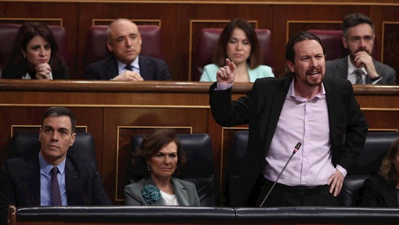 El vicepresidente del Gobierno de Derechos Sociales y Agenda 2030, Pablo Iglesias, responde a las preguntas sobre abusos a menores en Centros Tutelados de Baleares | Eduardo Parra - Europa Press ep el vicepresidente del gobierno de derechos sociales y agenda 2030 pablo iglesias responde a las