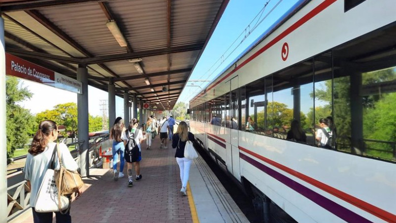 ep estacion de cercanias de renfe en el palacio de congresos y exposiciones de sevilla fibes ep estacion de cercanias de renfe en el palacio de congresos y exposiciones de sevilla fibes