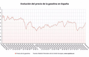 ep evolucion del pecio de la gasolina en espana
