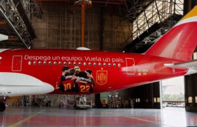 ep iberia vinila un avion airbus a350 que llevara a la seleccion espanola de futbol al mundial 2026