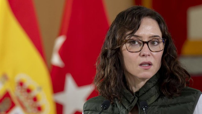 ep imagen de recurso de la presidenta de la comunidad de madrid isabel diaz ayuso atendiendo a los ep imagen de recurso de la presidenta de la comunidad de madrid isabel diaz ayuso atendiendo a los