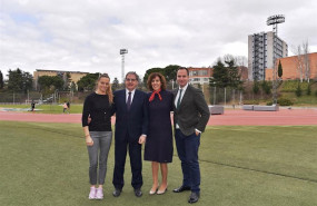 ep jennifer pareja mariano soriano y juan maria fernandez junto a la presidenta del csd irene lozano