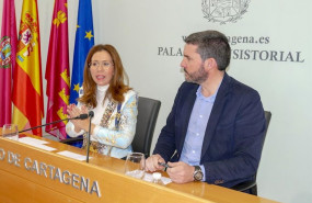 ep la alcaldesa de cartagena ana belen castejon y el consejero antonio luengo