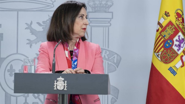 ep la ministra de defensa margarita robles durante una rueda de prensa en relacion al coronavirus en