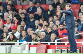 ep marcelino garcia toral dirigiendovalencia cfdueloarsenal del emirates stadium