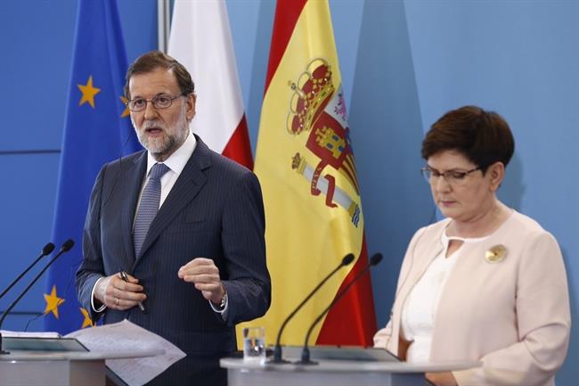 ep mariano rajoyla primera ministrapoloniala cumbre polaco-espanola