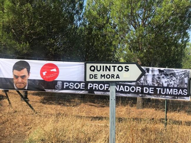 Pancarta contra PSOE en Quintos de Mora | EL VALLE NO SE TOCA ep pancartapsoequintosmora