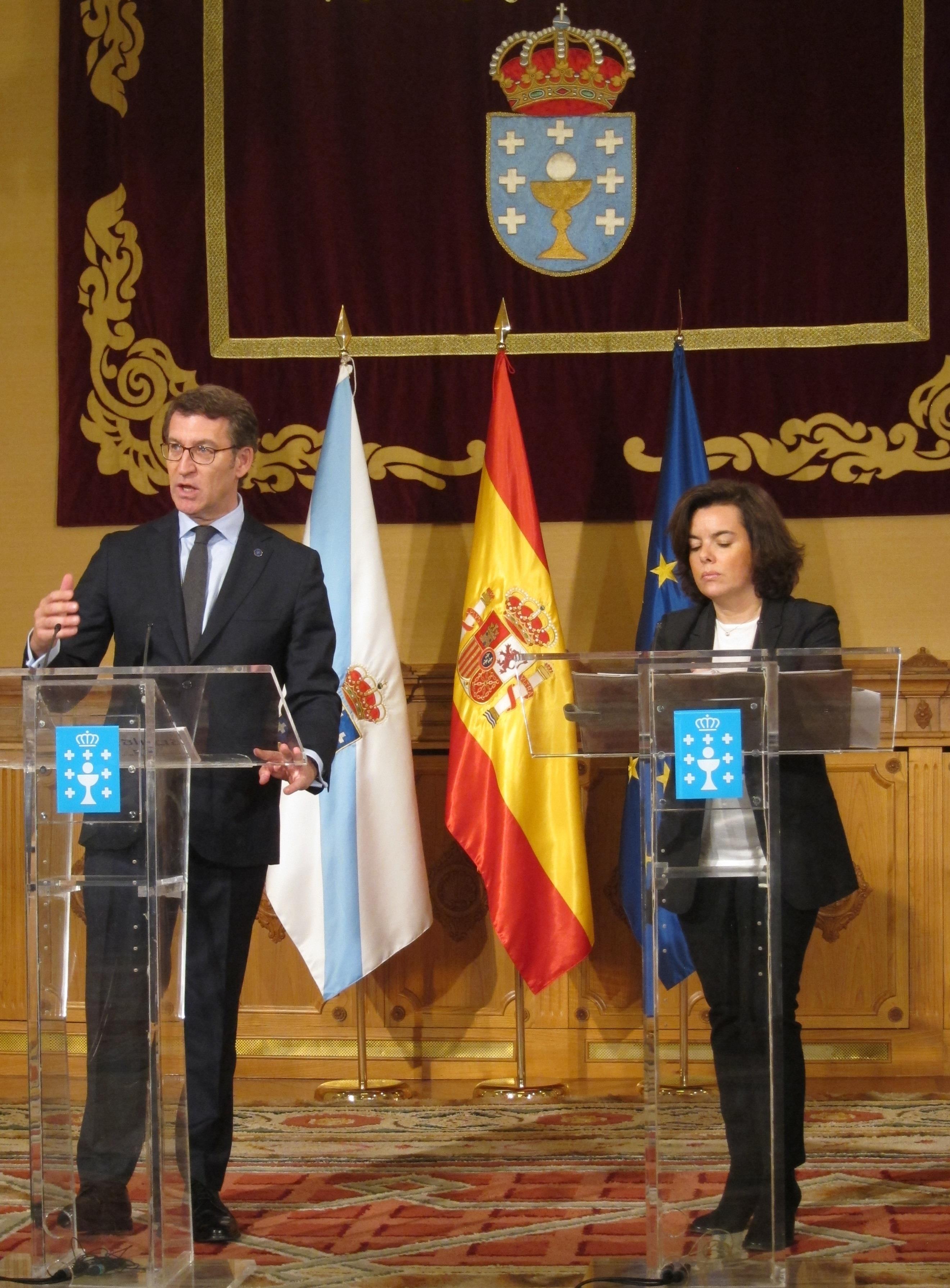 El presidente de la Xunta de Galicia y la vicepresidenta de Gobierno de España | EUROPA PRESS ep presidentela xuntagaliciala vicepresidentagobiernoespana