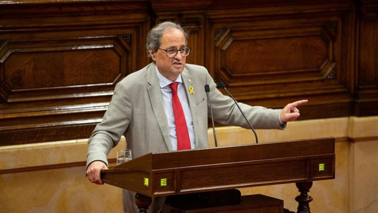 DAVID ZORRAKINO - EUROPA PRESS ep quim torra interviene duranteplenoparlamentcatalunya
