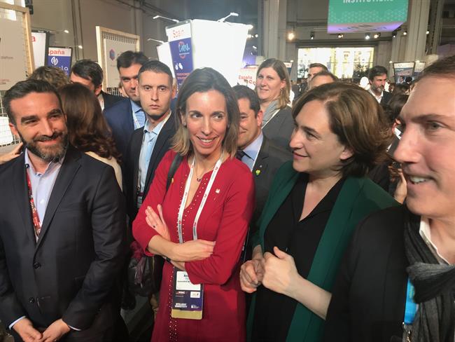 Ada Colau, Àngels Chacón y Francisco Polo inauguran el 4YFN, que contará con 760 | EUROPA PRESS ep ada colau ngels chaconfrancisco polo inauguran4yfn que contara con 760