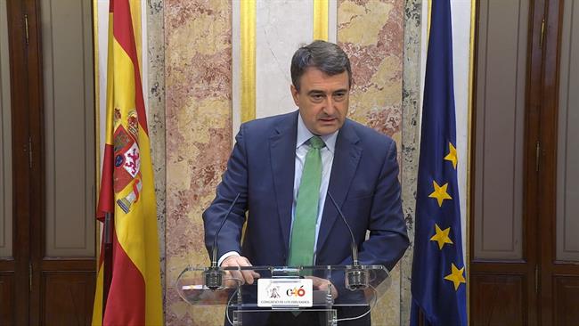 Aitor Esteban en rueda de prensa en el Congreso de los Diputados | Europa Press ep aitor estebanruedaprensacongresolos diputados