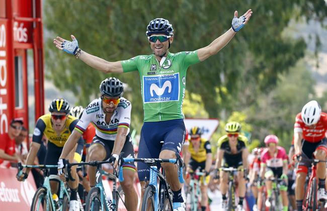 Alejandro Valverde (Movistar Team), tras ganar la octava etapa de La Vuelta 2018 | @MOVISTAR_TEAM ep alejandro valverde movistar team tras ganaroctava etapala vuelta 2018