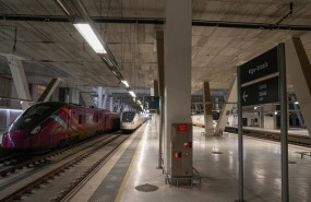 ep archivo   anden vacio durante el segundo dia consecutivo sin operativa en la estacion de tren de