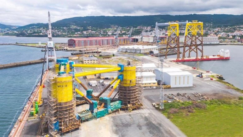 Archivo - Jaques y estructuras flotantes en el astillero Navantia | NAVANTIA - Archivo ep archivo jaques y estructuras flotantes en el astillero navantia