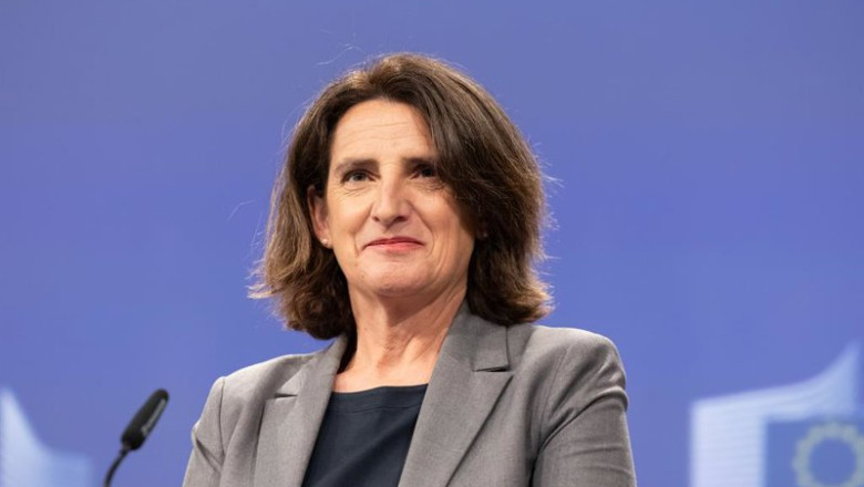 ep archivo   la vicepresidenta de la comision europea teresa ribera durante una rueda de prensa en