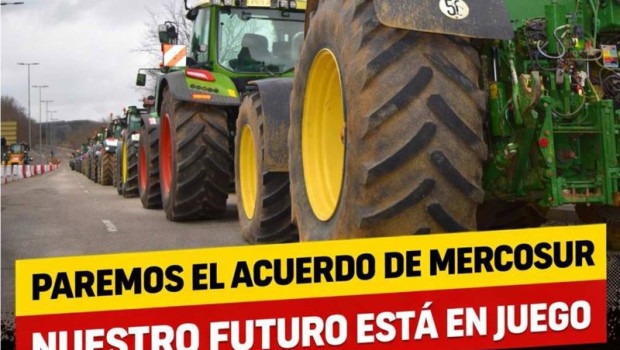 ep cartel difundido por las opas para convocar la tractorada del jueves 29 de enero en valladolid