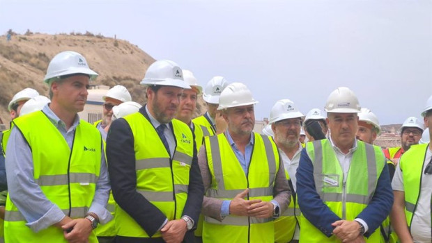 ep el ministro de transportes y movilidad sostenible oscar puente visita las obras de la linea de