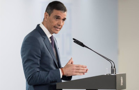 ep el presidente del gobierno pedro sanchez comparece ante los medios en el palacio de la moncloa