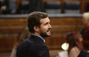 ep el presidente del pp pablo casado durante la sesion plenaria en el congreso de los diputados el