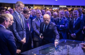 ep el rey felipe vi ha visitado esta manana el stand con el que telefonica participa en la edicion