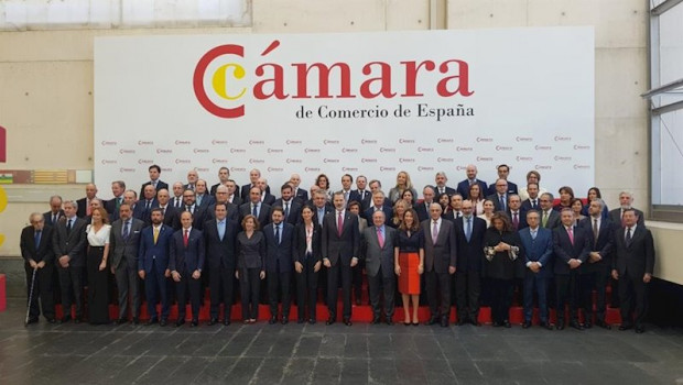 ep el rey felipe vi preside el pleno extraordinario de la camara de comercio de espana