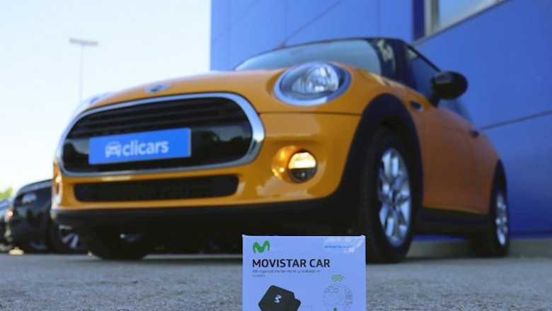 Imagen de un vehículo de Clicars con Movistar Car. | TELEFÓNICA ep imagen de un vehiculo de clicars con movistar car