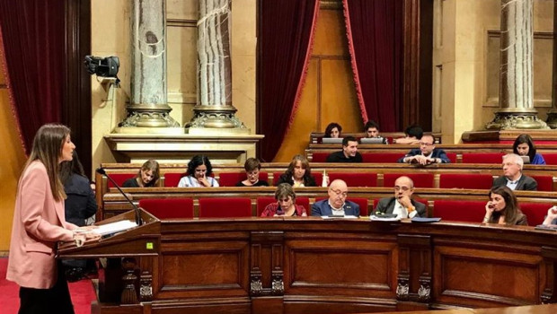 ep la lider de cs en catalunya lorena roldan interviene en la mocion de censura del presidente quim