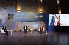 ep la ministra de industria comercio y turismo reyes maroto durante la inagurruacion de la xiii