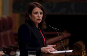 ep la portavoz socialista adriana lastra durante su intervencion en el pleno del congreso este