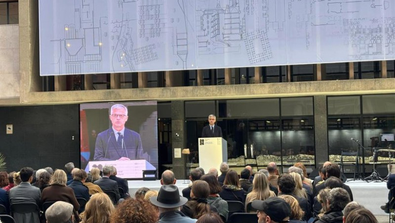 ep lucas en el acto inaugural de la capital mundial de la arquitectura de barcelona