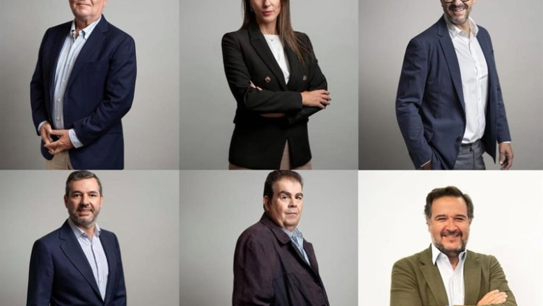 Retratos de los directores generales de las nuevas áreas junto al country manager de Econocom España, Carlos Pérez-Herce. | ECONOCOM ESPAÑA ep retratos de los directores generales de las nuevas areas junto al country manager de econocom
