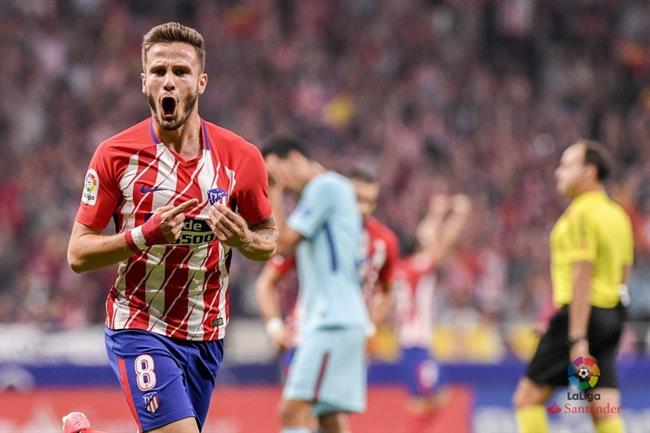 Saúl Ñíguez celebra un gol ante el Barça | LALIGA ep saul niguez celebragolbara