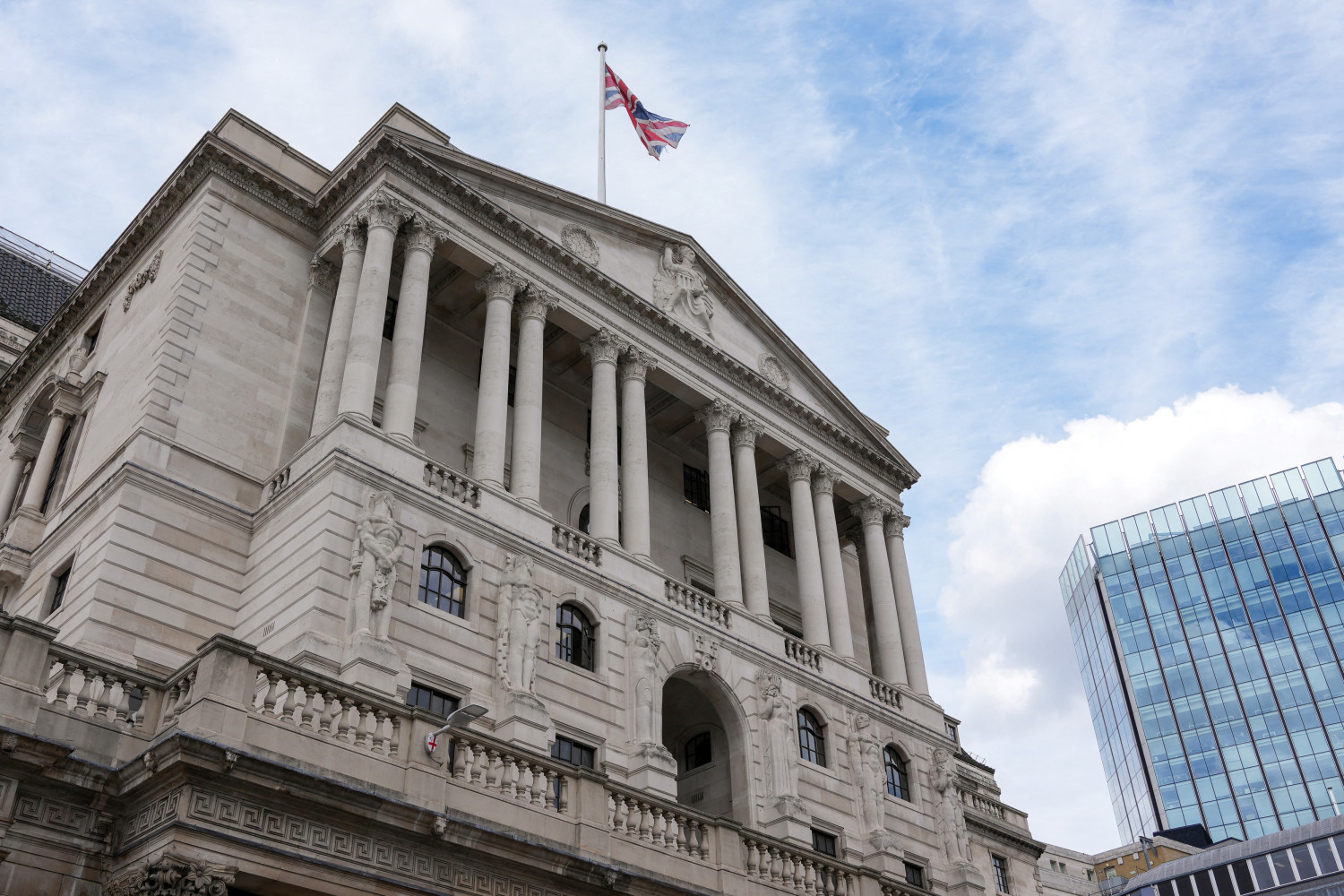 une vue generale de la banque d angleterre 