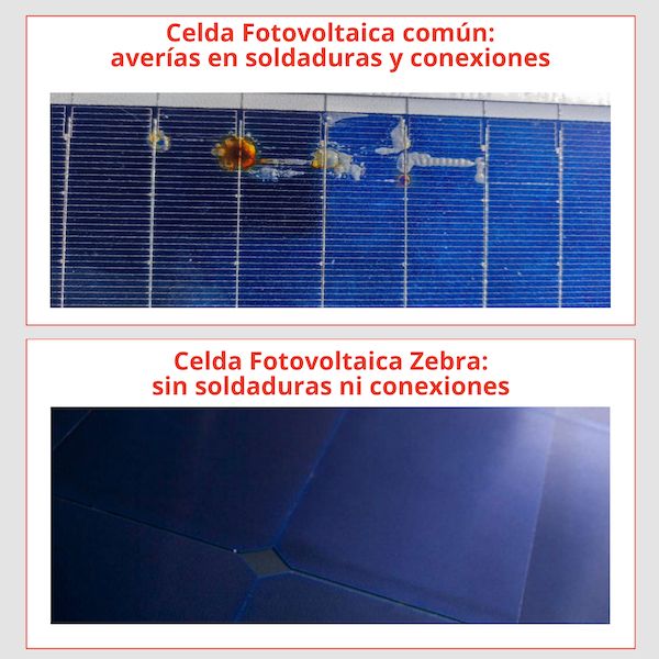 diferencias entre celdas fotovoltaicas comunes y zebra 1