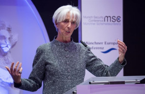 ep 14 february 2019 bavaria munich christine lagarde president of the international monetary fund imf speaks during the 2019 munich europe conference photo sven hoppedpa