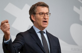 ep alberto nunez feijoo en la rueda de prensa posterior a la reunion del consello de la xunta