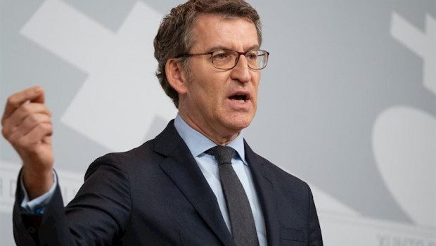 ep alberto nunez feijoo en la rueda de prensa posterior a la reunion del consello de la xunta