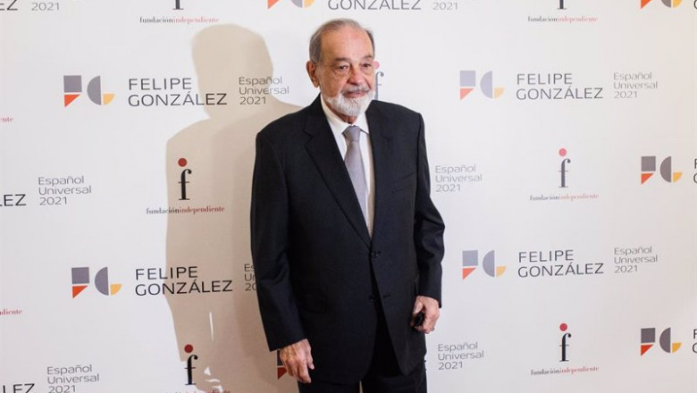 ep archivo el empresario mexicano carlos slim posa en el acto por el que el expresidente del ep archivo el empresario mexicano carlos slim posa en el acto por el que el expresidente del