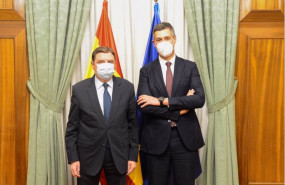 ep el ministro de agricultura pesca y alimentacion luis planas y el presidente de la federacion