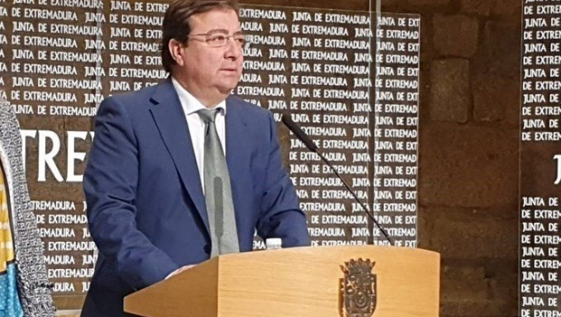 ep el presidente d ela junta guillermo fernandez vara en rueda de prensa este domingo
