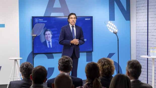 ep el presidente de sacyr manuel manrique en el acto de su programa de innovacion abierta sacyr