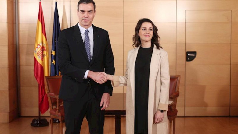 Eduardo Parra - Europa Press ep el presidente del gobierno en funciones pedro sanchez y la portavoz de ciudadanos en el congreso
