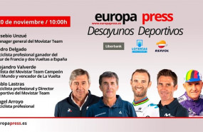 ep eusebio unzue pedro delgado alejandro valverde pablo lastras y angel arroyo celebran los 40 anos