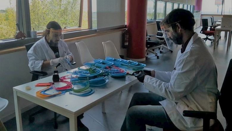 Fabricación de viseras protectoras | FUNDACIÓN ENDESA ep fabricacion de viseras protectoras