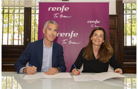 ep la directora general economico financiera de renfe marta torralvo y el director de sonnedix