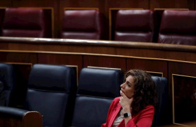 ep la ministra de hacienda y portavoz del gobierno maria jesus montero durante la sesion de control